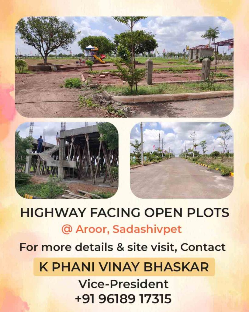HMDA & DTCP Approved highway facing open plots for sale in Sadasivpet